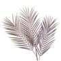 82cm Glitter Fern Spray Pink