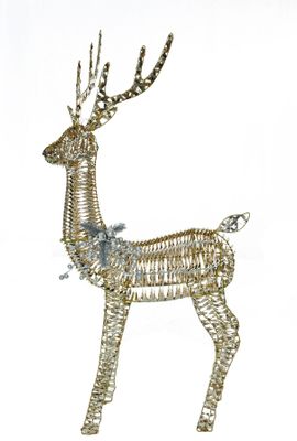 Reindeer Gold H120cm 60 Warm White LED