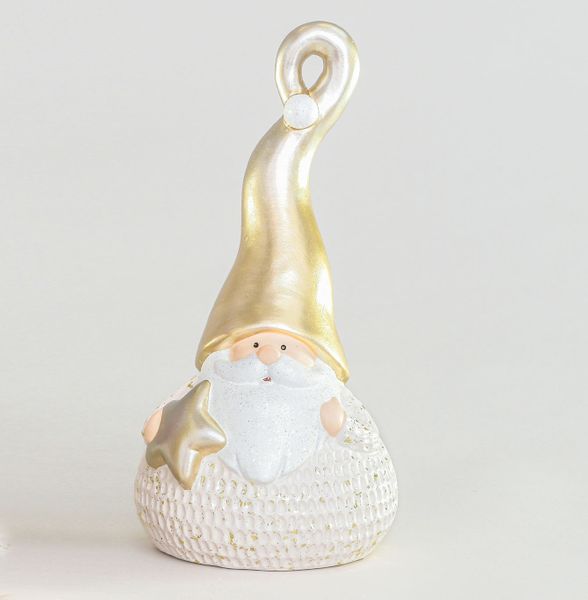 30cm Ceramic Santa Ornament Champ