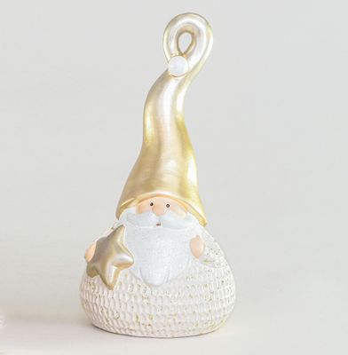 30cm Ceramic Santa Ornament Champ