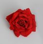 19cm Velvet Rose w/Clip Red