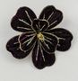 18cm Velvet Magnolia w/Clip Purple