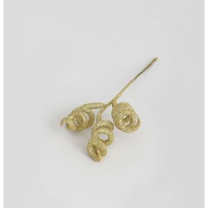28cm Glitter Twisted Pick Gold