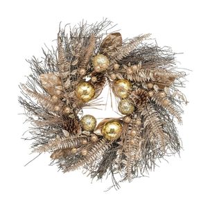 60cm Twig Ball/Leaf Wrth Gold/RG
