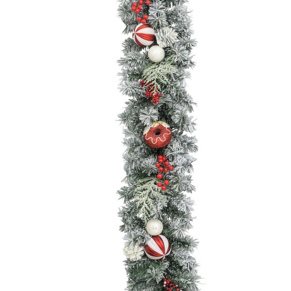 180cm Glitter Doughnut Garland R/W