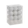 White 6cm Plastic Ball in tube (matt,shiny,glitter, Ribbed) x 50