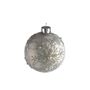Glass Bauble Snowflake 8Cm