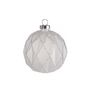 Glass Bauble With Diamond Decoration 8Cm