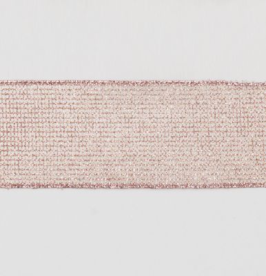 10Yx2.5" Glitter Mesh Ribbon Rose