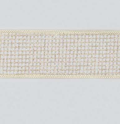 2.5"x10Y Glitter Ribbon Champagne