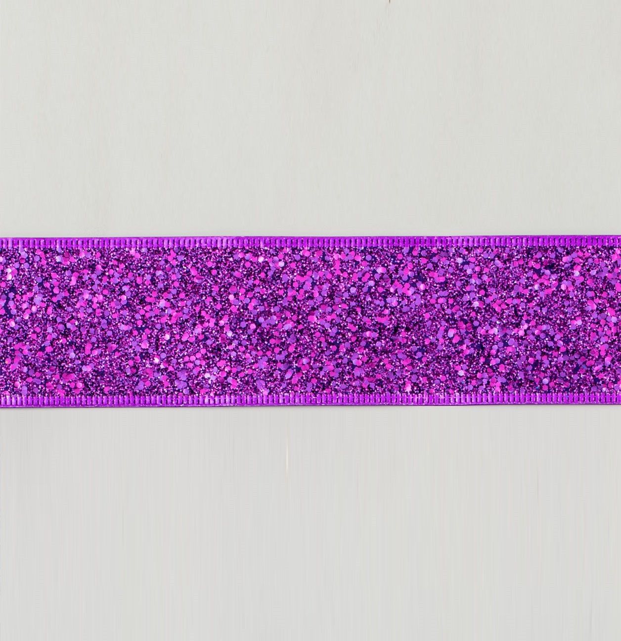2.5"x10Y Glitter Ribbon Purple