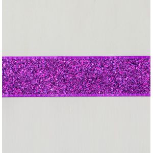 2.5"x10Y Glitter Ribbon Purple