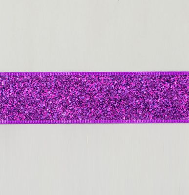 2.5"x10Y Glitter Ribbon Purple