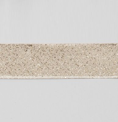 2.5"x10Y Pattern Ribbon Champagne