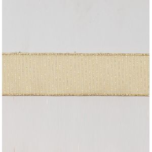 2.5"x10Y Stripe Ribbon Gold