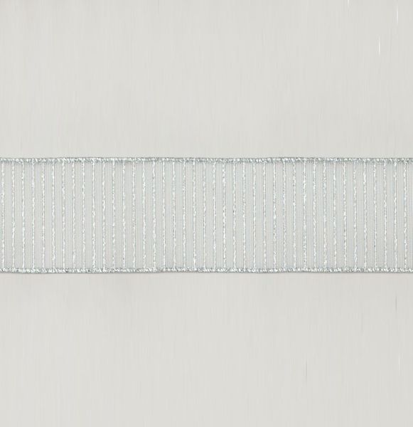 2.5"x10Y Stripe Pattern Silver
