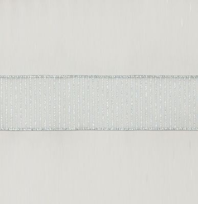 2.5"x10Y Stripe Pattern Silver