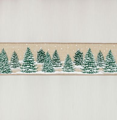 2.5"x10Y Snow Tree Ribbon