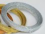 15ft Glitter Ribbon Dec Silver