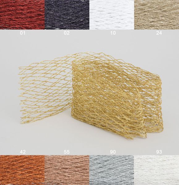 180cm Mesh Ribbon Roll Gold