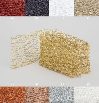 180cm Mesh Ribbon Roll Gold