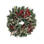 24" Magnolia/Cone Wreath Red