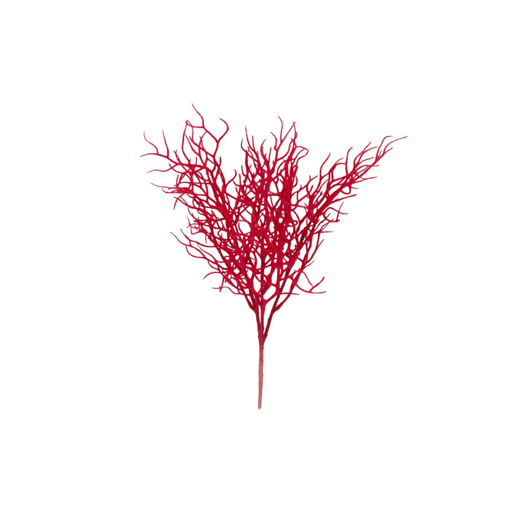 Artificial Plastic Twig Spray - Red -H45cm