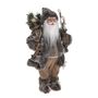 Standing Santa With Lantern & Grey Sweater 46Cm