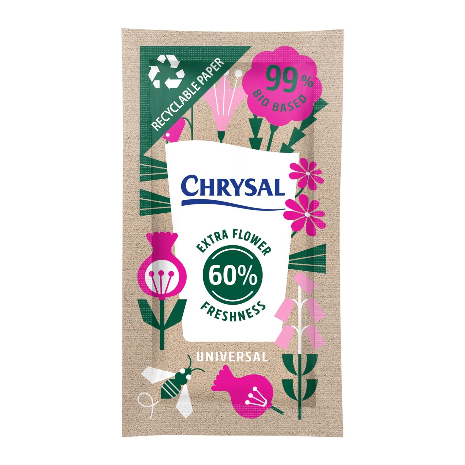 Chrysal Bio Based Univ. paper sachet 1000*1L INT