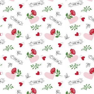 I Love You Hearts and Roses Cello