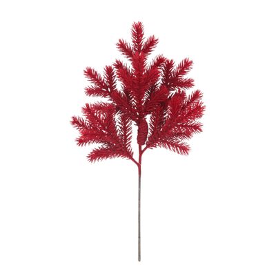 Artificial Plastic Pine Stem - Red - H76cm