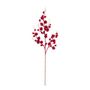 Artificial Plastic Bobble Bud Stem - Red - H101cm