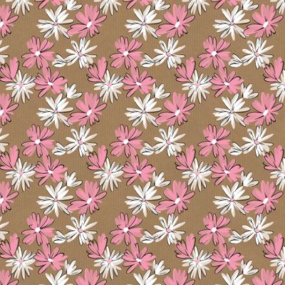 Floral Blush Kraft Paper