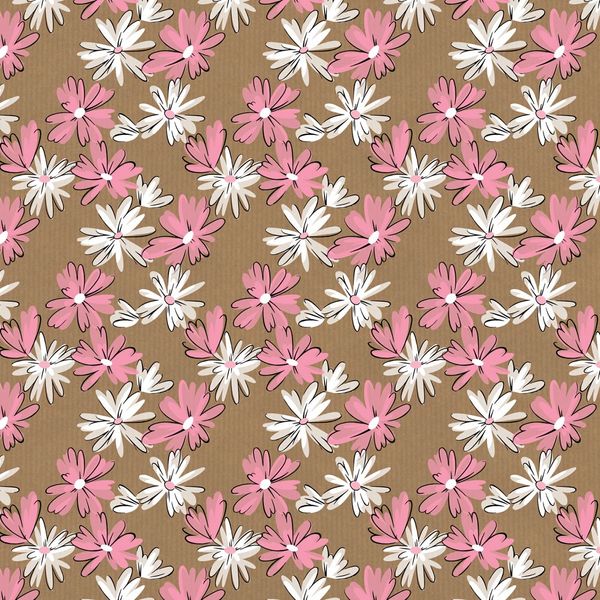 Floral Blush Kraft Paper