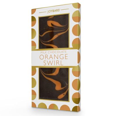 Joypots Joybar - Milk Chocolate Orange Swirl Bar (80g)