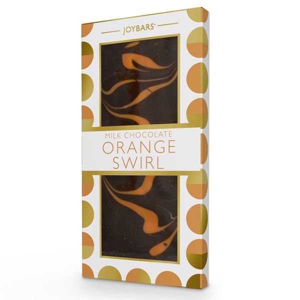 Joypots Joybar - Milk Chocolate Orange Swirl Bar (80g)