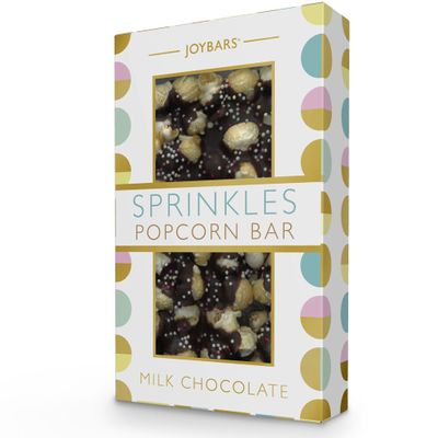 Joypots Joybar - Milk Chocolate Sprinkles Popcorn Bar (80g)