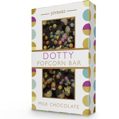 Joypots Joybar - Milk Chocolate Dotty Popcorn Bar (100g)