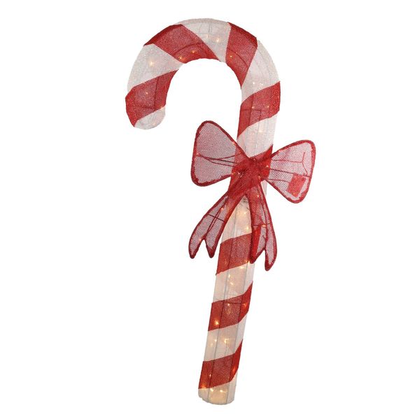 1m 80 warm white led Candy Cane Light mains powered