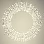 100cm 1700 LED Silver Wreath mains powered