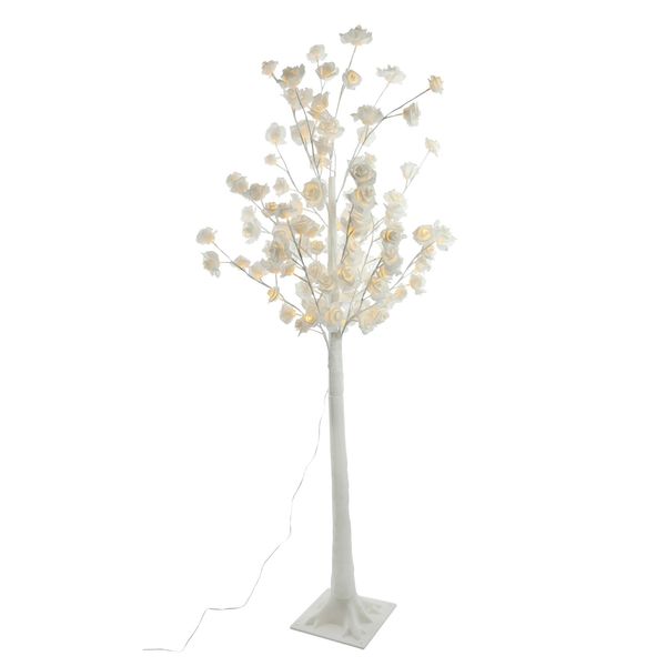 120 warm white LED Rose Petal Tree 1.5m mains powered