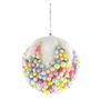 Bauble with Multi Coloured Beads 10cm