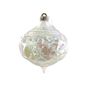 Iridescent Onion Bauble Clear 12cm