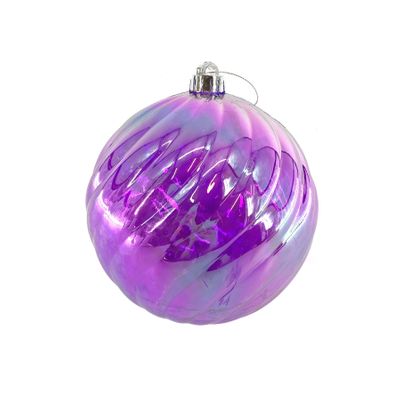 Swirl Bauble Purple 15cm