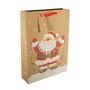 Kraft Gift Bag Santa with Lights XL - 45.5 x 33cm