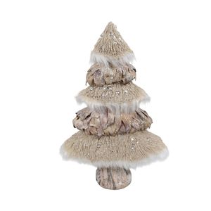 Glitter Tree Ornament 16x8x25cm