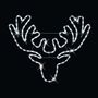 Rope Light Stags Head 78x68cm