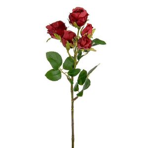 Red Rose Spray Frosted Small