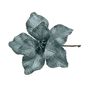 Magnolia Stem Teal with Glitter Edge L25cm