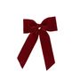 Velvet Bow on Clip - Red -23x32cm